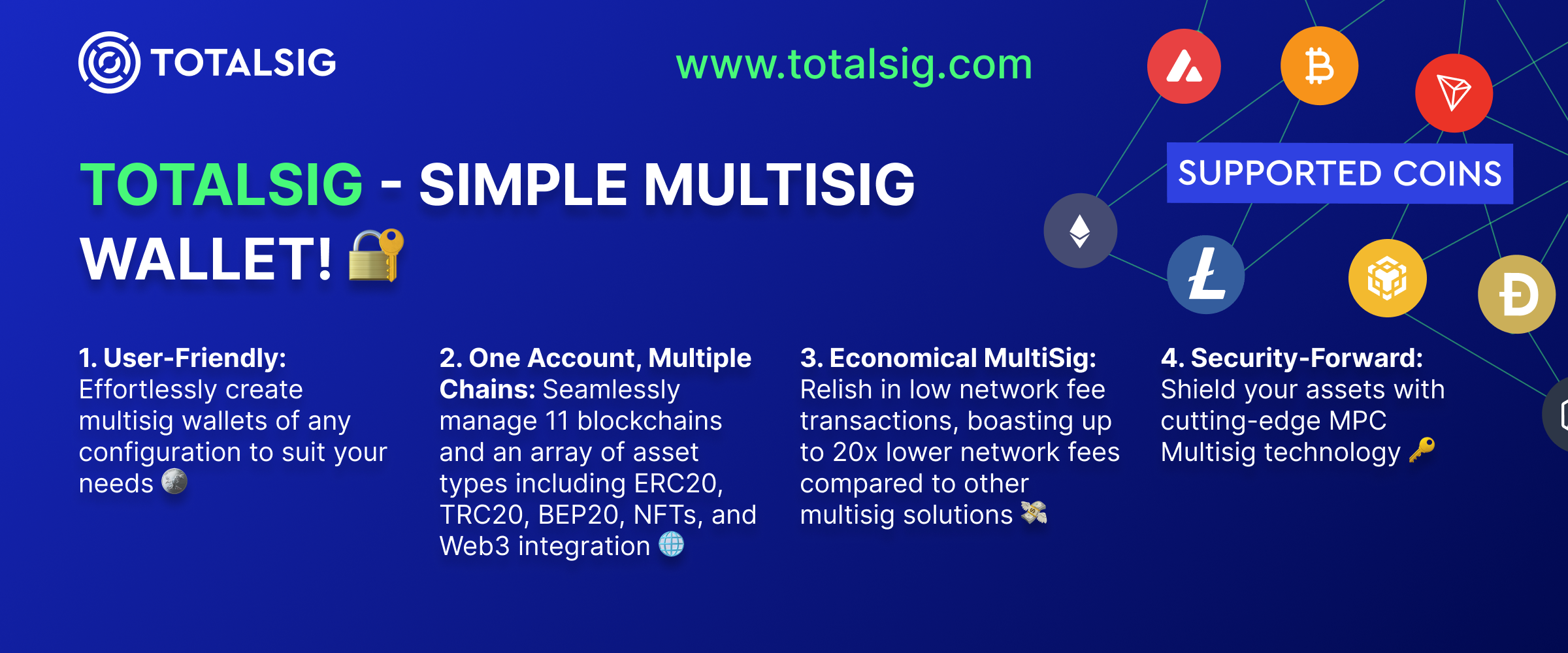 1 Multisig Wallet Provider 2024 - Secure Multichain Solution | TotalSig